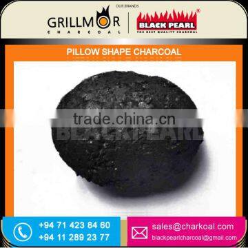 Pillow Shape Charcoal Briquette With less Smoke, No Spark, No Smell