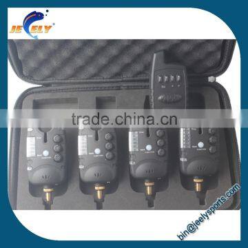 Europe Popular Wireless Carp Fishing Bite Alarm Set in EVA Case for Carp Fishing Tackle