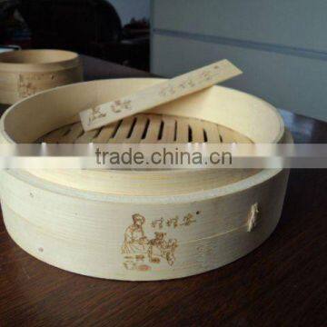 High quality well equipped kitchen cookware bamboo steamer dim sum use