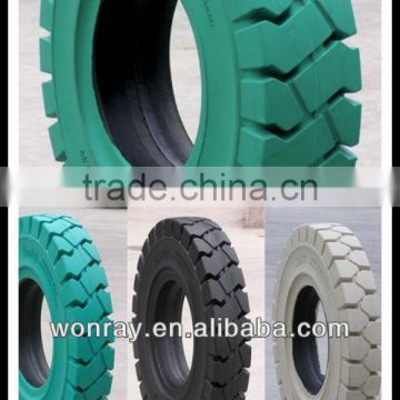 Natural rubber 9.00-16 non marking solid tyre