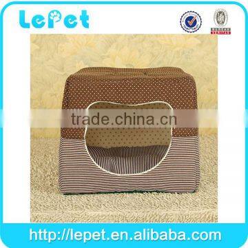 Christmas Sales Double-use 2 In1 Luxury Cozy Pet Cave Soft Fabric Cat House photo-4