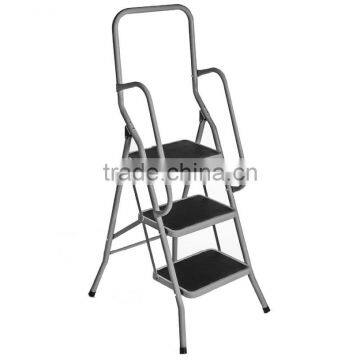 3 step safety steel step indoor ladder