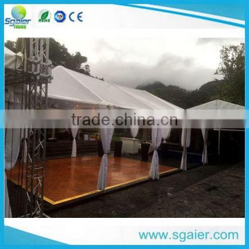 most durable white 8x8 canapy truss tent flat roof truss canopy