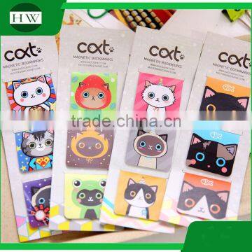 Free Sample Wholesale Cartoon Characters Magnetic Souvenir Paper Bookmark Promotional Gifts Stationery Set photo-4
