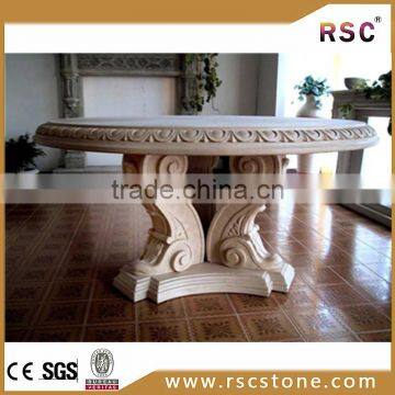 marble round dining table