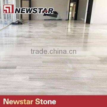 Newstar light grey wooden marble floor tile light wood grain marble