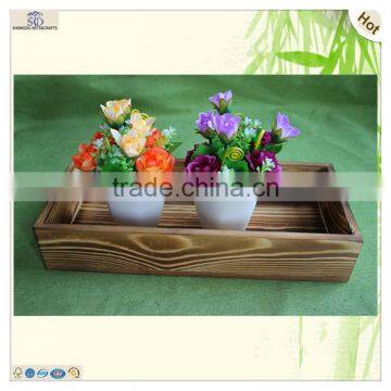 Sale Large Colored Pine Rectangle Wooden Food Crates photo-4