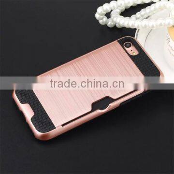 Drawbench Phone Shell Card Slot Back Cover TPU + PC Phone Case for IPhone 7 photo-2