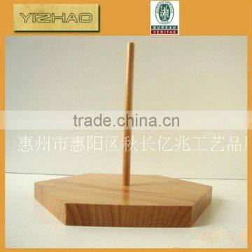 Luxury Wood Jewelry Displays Cosmetic Counter Menu Wooden Display Base photo-2
