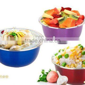 stainless steel salad bowl