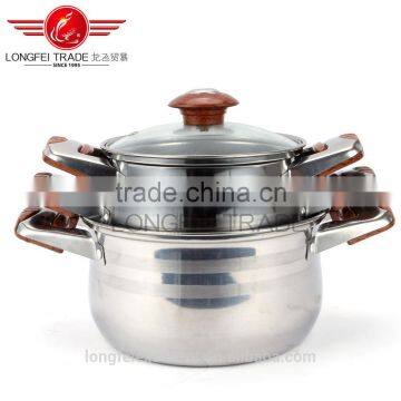 good quality best selling stainless steel soup pot set/cooking pot