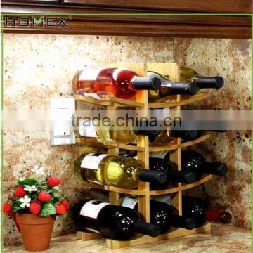 Wholesale 12-Bottle Natural Bamboo Wine Rack/Bamboo Antique Wine Rack /Homex_Factory photo-2