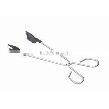 Food Tong Iron With Powder Coating Plastic Coating Handle photo-2