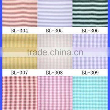 2016 Wholesale Unique Fabric Red White Striped Cotton Seersucker Fabric photo-6