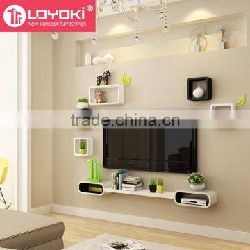 2016 New DIY Assembly Wall Mount TV Console Wall Floating Shelf for Home Decor TV Console photo-4