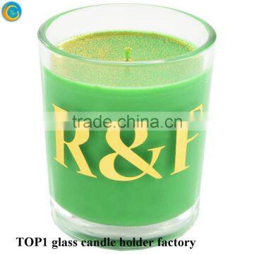 Scented Frosted Glass Jar Handmade Soy Candle photo-3