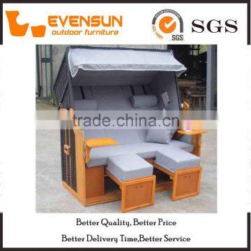 Grey Natural Beach Basket Chair Rattan Material Wicker Furniture