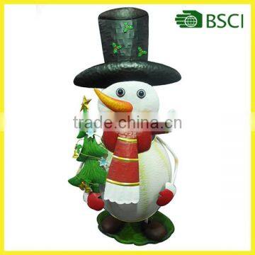 Metal snowman christmas decoration made in china