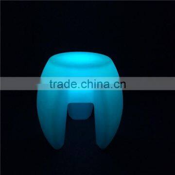 Newly Solar Powered System Lighting Colorful Plastic LED Stool With 16 Colors Change by Remote Control photo-4