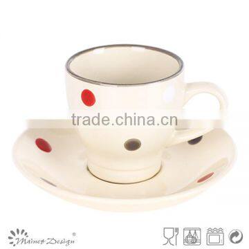 Cup Saucer Handpainting Top Sale With Dots photo-2