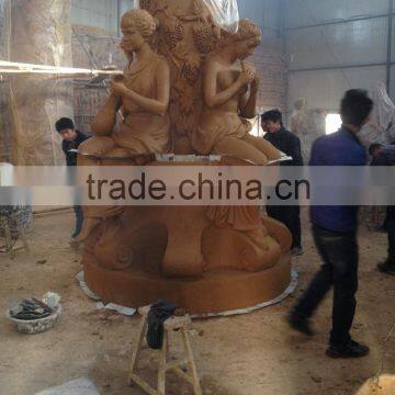 Outdoor Garden Decoration Metal Craft Water Large Bras Water Fontain photo-5