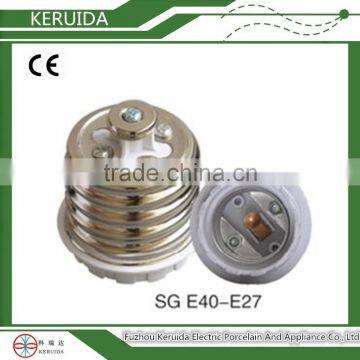 E40-E27 halogen porcelain lampholder convert adaptor