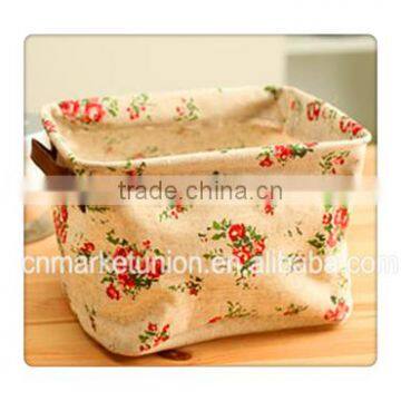 ZAKKA Cotton Waterproof Girl Desktop Clutter Storage Basket Arrangement Basket Snack Basket Storage Box photo-3