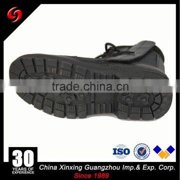 Custom Made High Ankle Black Pilot Military Boots With Zipper photo-4