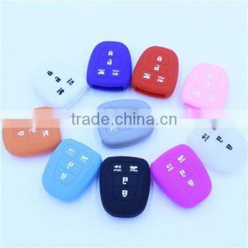 High Quality 4 Buttons Silicone Rubber Car Key Shells for Toyota photo-5