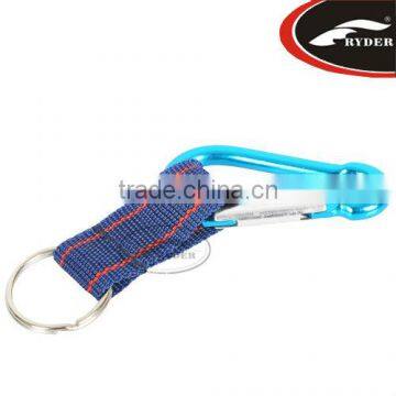 Gourd Shape Aluminum Camping Carabiners with Strap Keyring