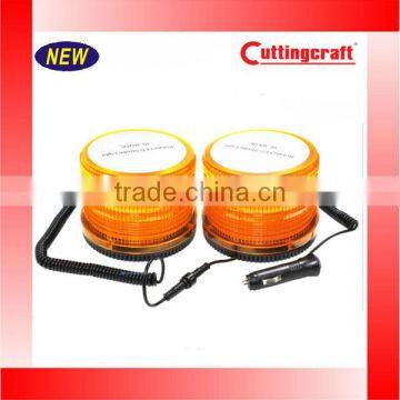 Car Bus Top Roof Beacon Strobe Emergency Warning Flash Light Amber DC12V/24V