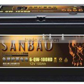 Dry Charged car battery 200AH