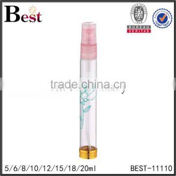 Cosmetic 5ml 10ml 20ml Screen Printing Golden Bottom Perfume Bottle Empty Clear Glass Bottle of Fragrance Perfume photo-4