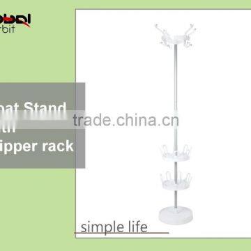 High Quality Coat Hanger Stand With Slipper Rack, Metal Clothes Rack With Shoe Stand photo-5