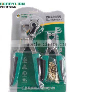 Berrylion Plastic Handle Leather Punch 2pcs Set Belt Leather Punch Set photo-3