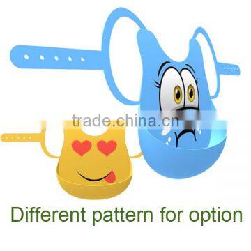 FDA/LFGB printed baby bib,custom silicone bib for baby /adult