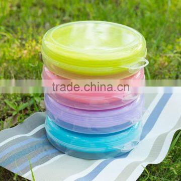 2017 Clear PP Plastic Round Shape Plates Set for Picnic photo-3