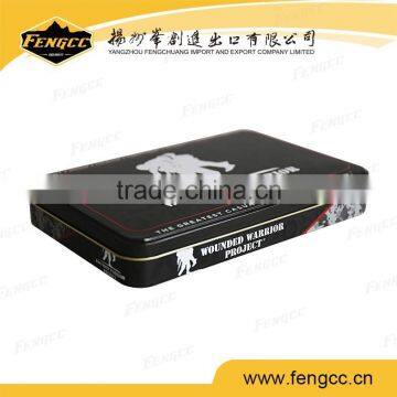 Side Open Cigarette Tin Box With Full Print in Flat Square Shape photo-4