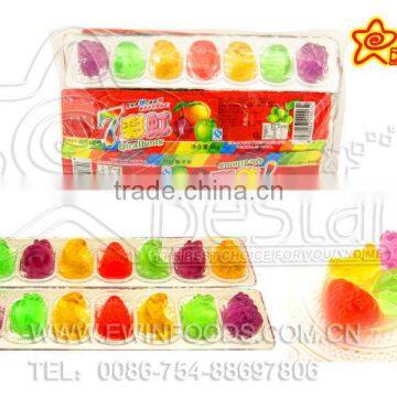 Fruity Flavor Rainbow Color 60g Jelly