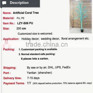 Colorful Lighted Coral Tree Wedding Centerpiece Stand Wedding Gift Christmas Decoration photo-2