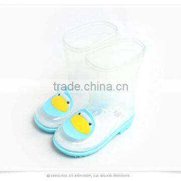 Half Transparent Pvc Rain Boots for Kids photo-4