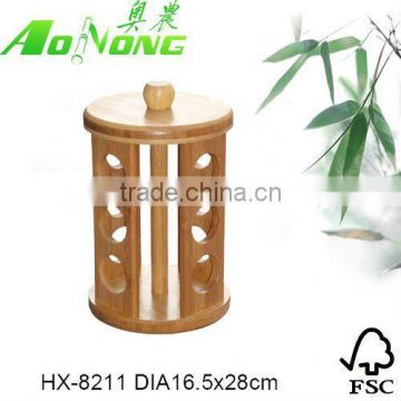 eco-friendly bamboo stationery holder