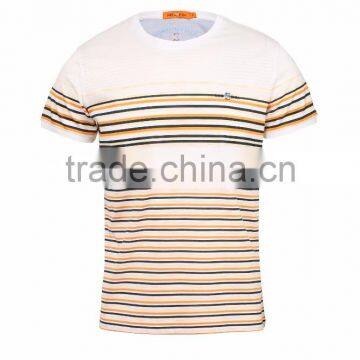 mens private label white stripe cotton solid t shirt