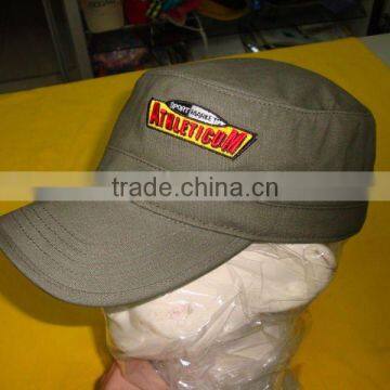 promotional military caps with falt/3D embroidery