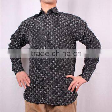 Mens dress casual priting shirts stock wholesale china manufacturer shirts