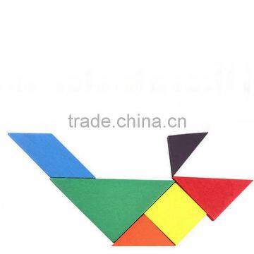 Wooden Tangram Toy Wooden Seven-piece Puzzle Toys, Wooden Classic Toys photo-3