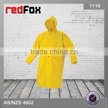 Hi Vis Red Working Pvc Rain Cape Poncho Spot Sales photo-6