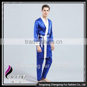 CXLLSP01Z Sexy Silk Pajamas Set Night Robe Homewear Sleepwear photo-5