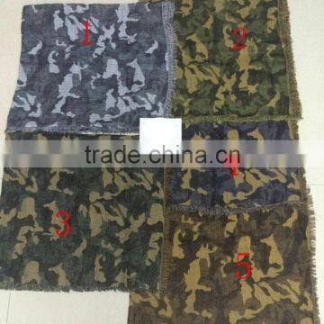 Fashion USA Lady Winter Fall Cheaper Camo Tassel Jacquard Scarf 100%viscose in Stock. photo-6