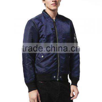 MGOO 2017 New Style Custom Jackets Bomber Long Sleeves Front Pockets Zip Up Mens Jackets Manufacturer photo-2